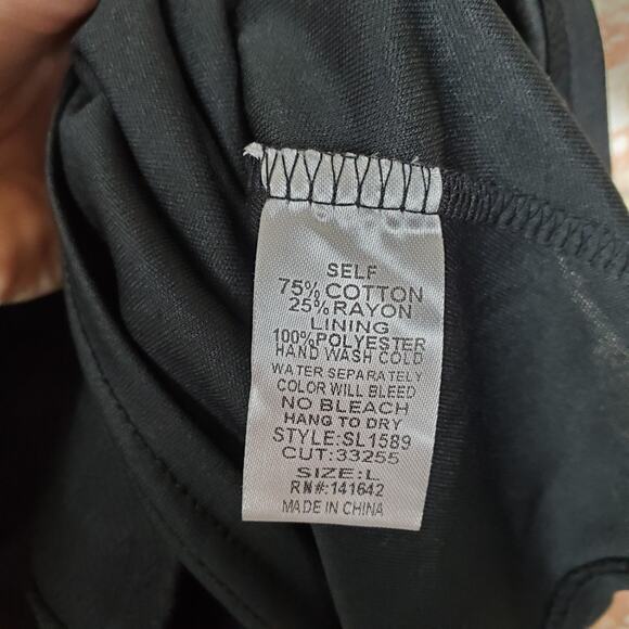 The Impeccable Pig Black Dress Sz Large - Picture 9 of 9